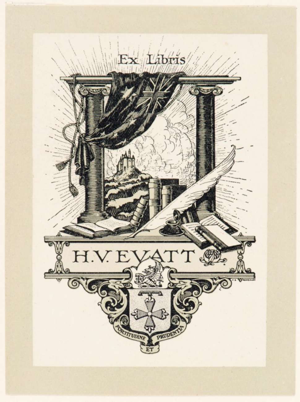 Bookplate from the Evatt Collection