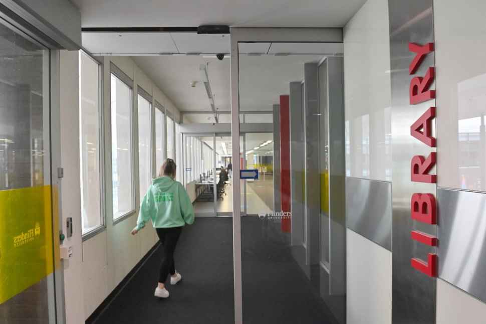 Image of the library entrance