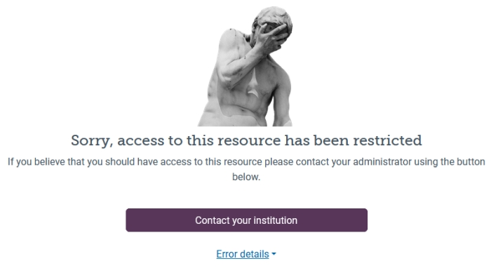 Access to this item has been restricted
